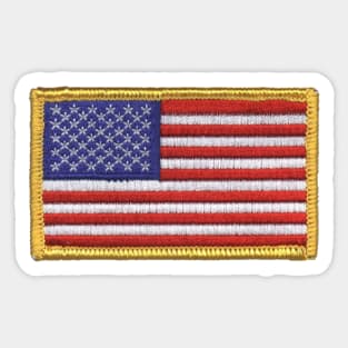 Embroidery American Flag Sticker Sticker